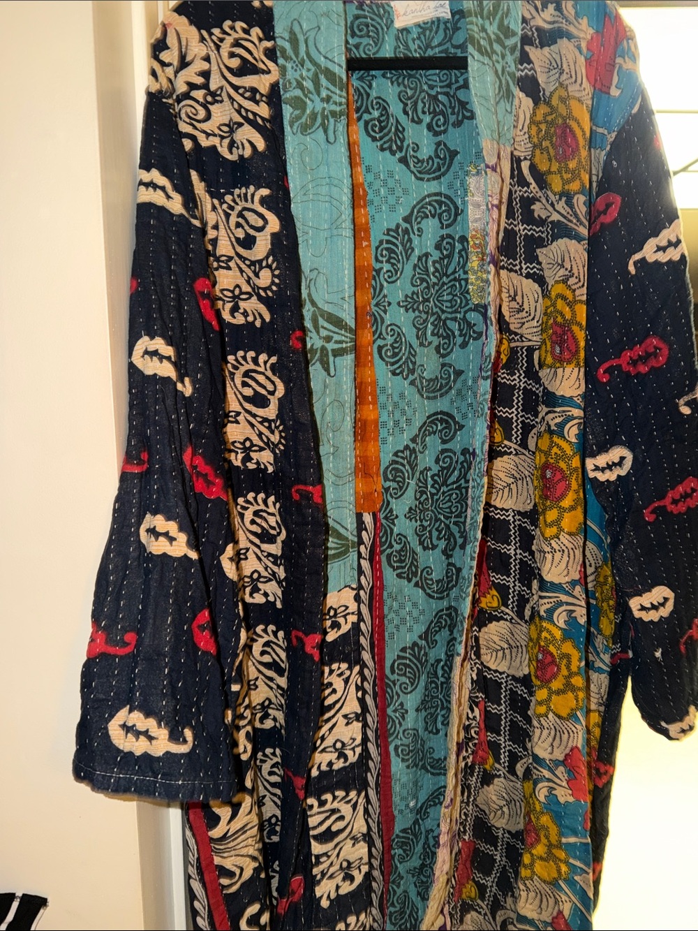 Authentic Kantha Open Cardigan/Kimono O/S